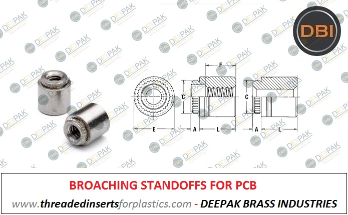 Broaching Standoff For PCB